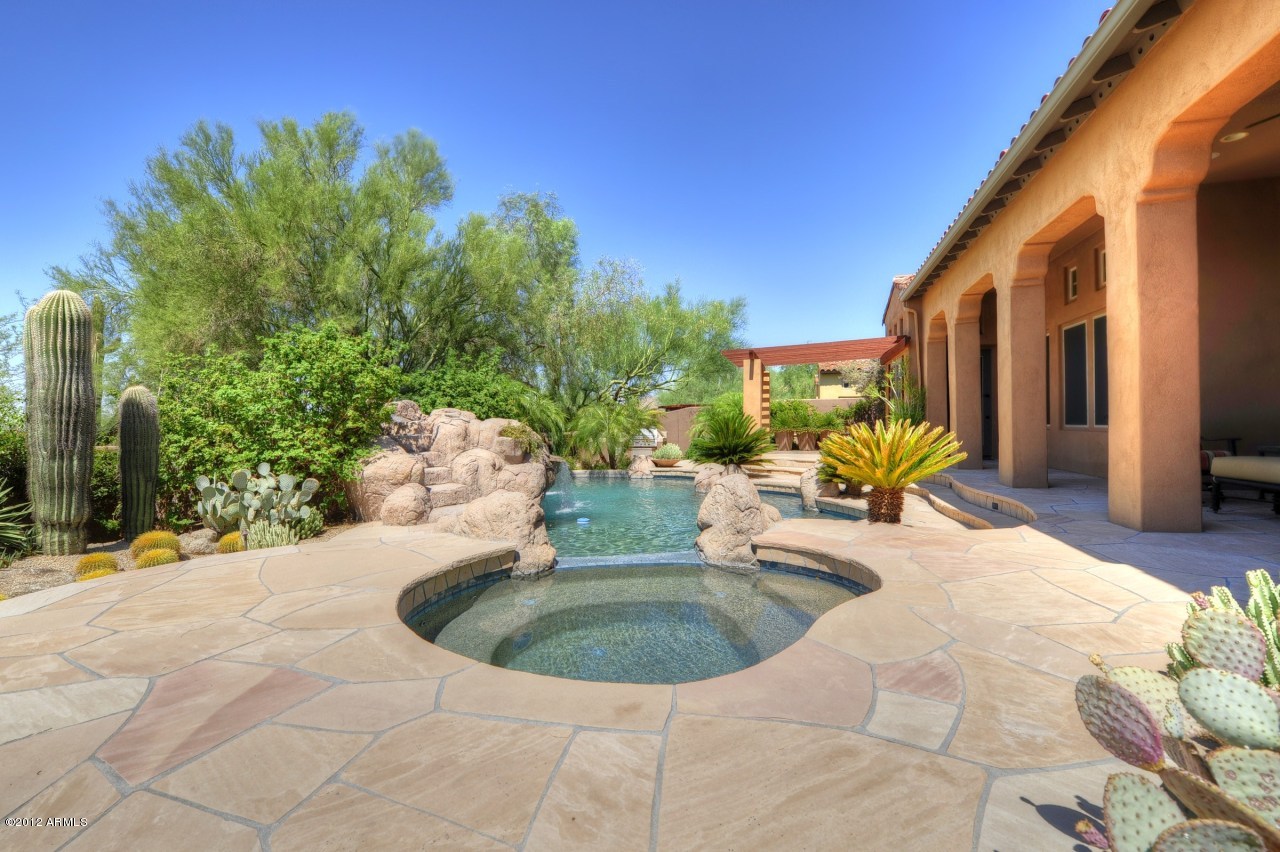 9247 East Mountain Spring Road Scottsdale, AZ 85255 - Photo 39 of 46 Backyard Spa