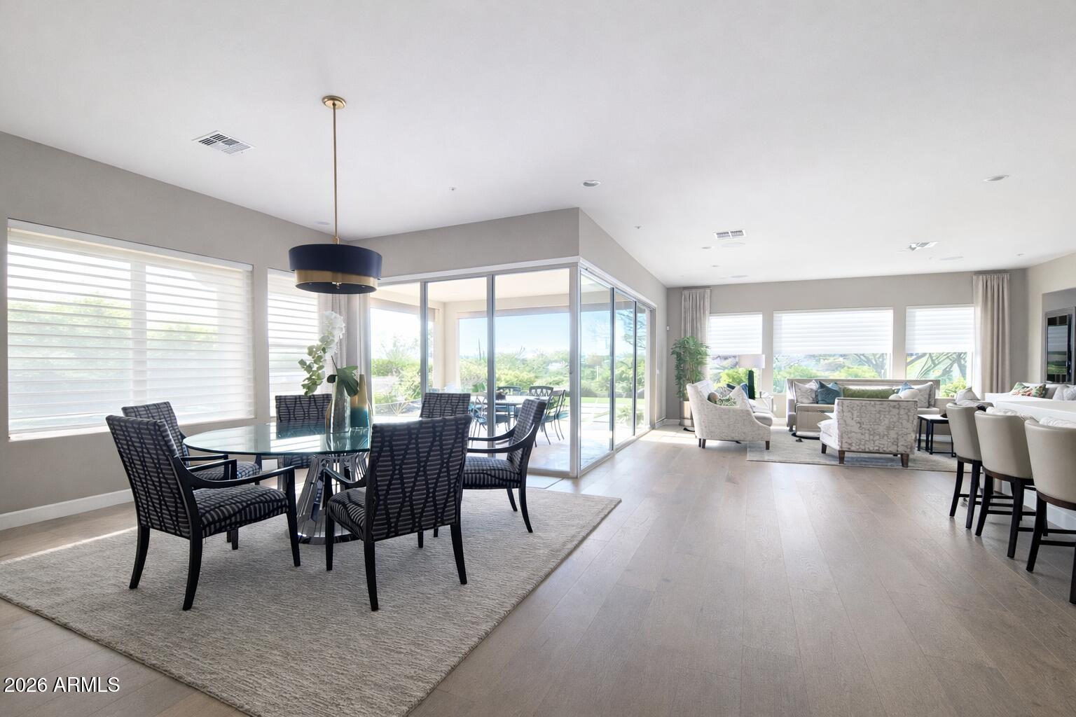 17907 East Slide Rock Drive Rio Verde, AZ 85263 - Photo 25 of 82 a view of a dining room with furniture window and outside view