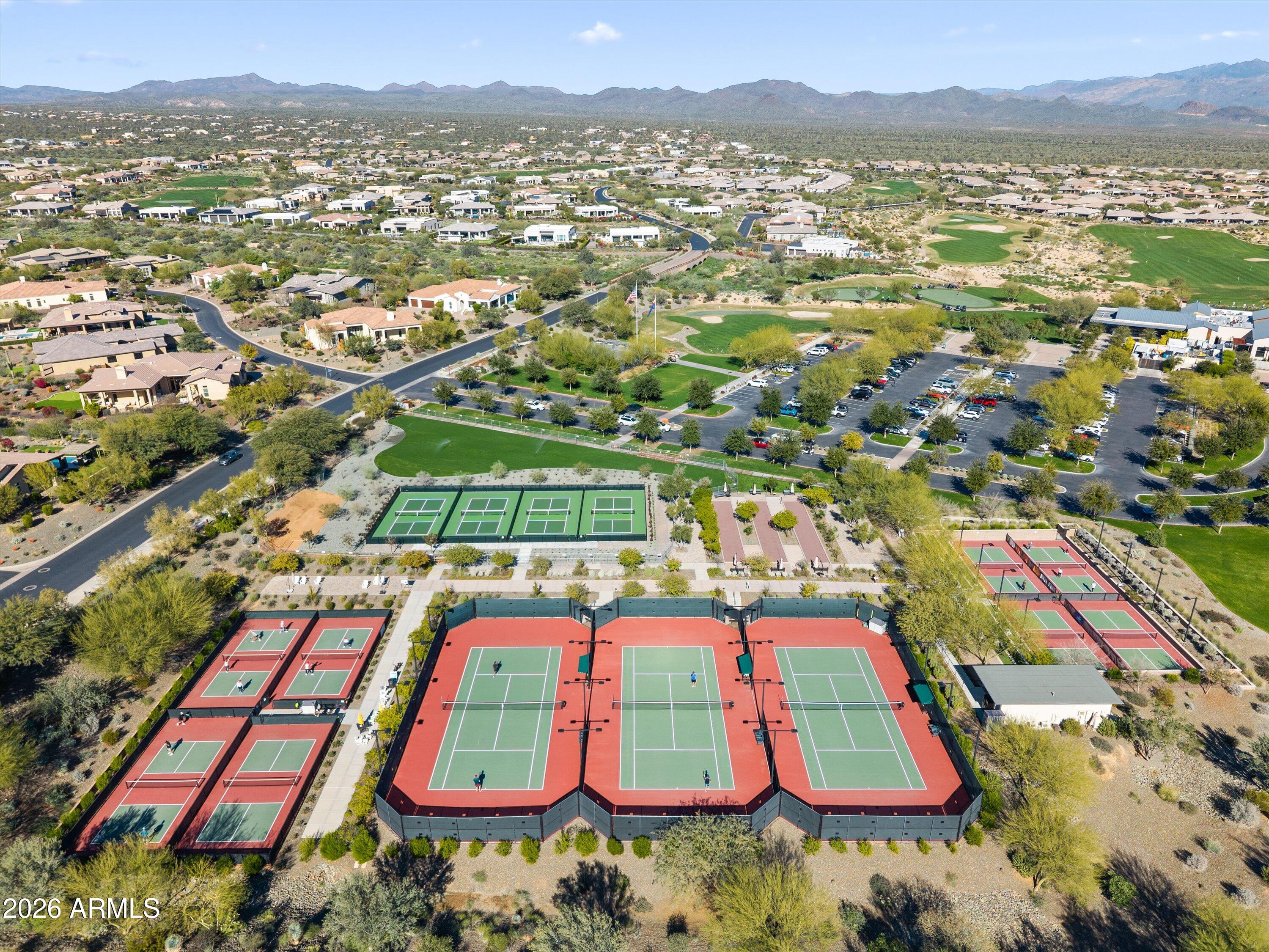 17907 East Slide Rock Drive Rio Verde, AZ 85263 - Photo 79 of 82 an aerial view of residential houses with outdoor space and street view