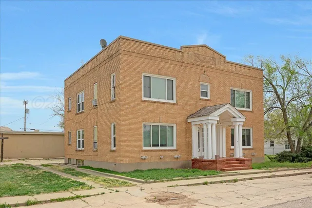 a front view of a house