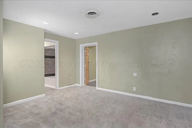 a view of an empty room