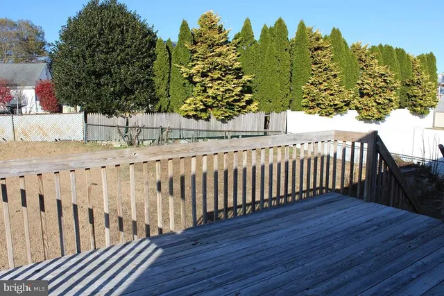 a street view with wooden floor and trees