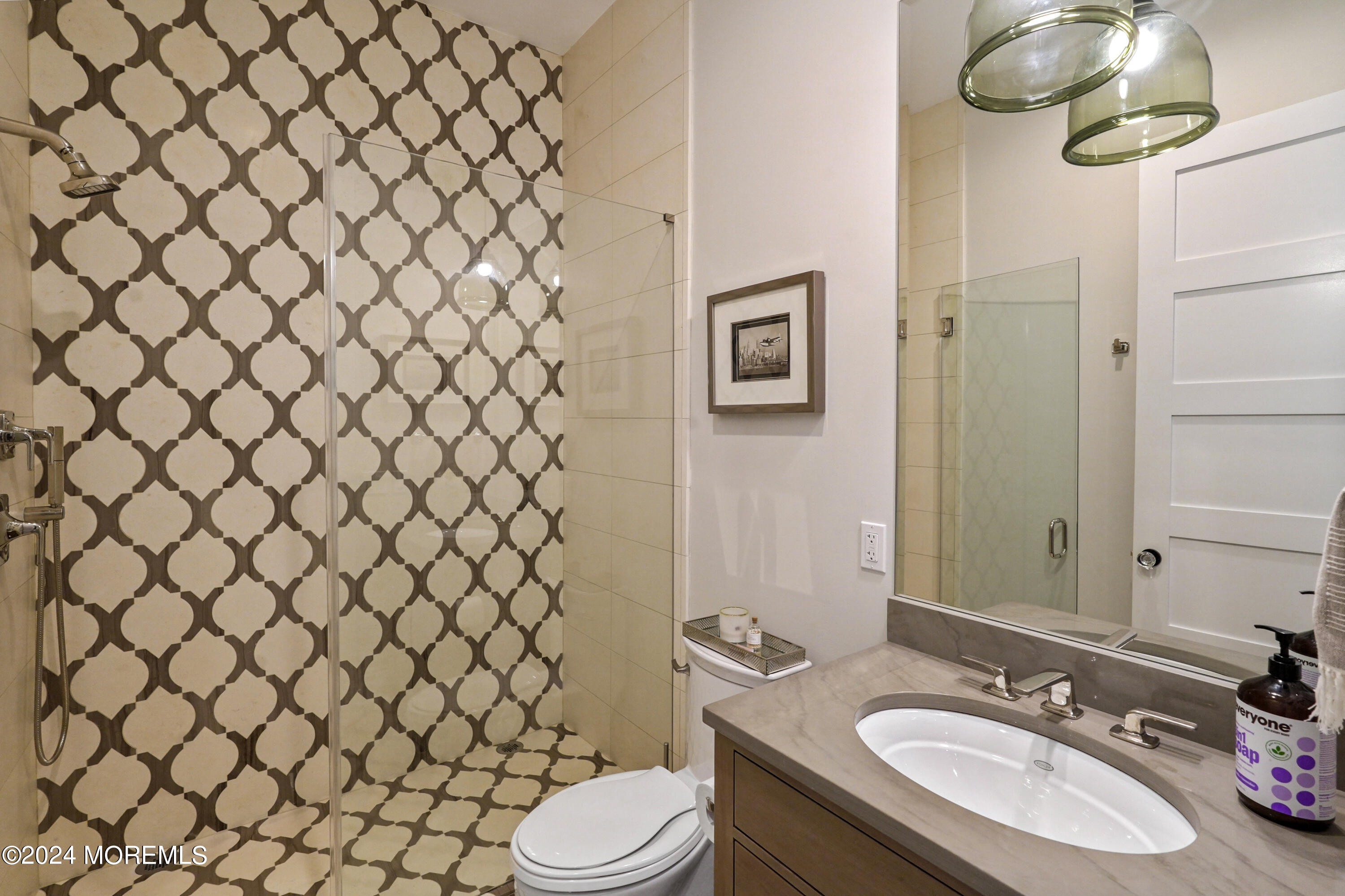 15 Mitchell Place Little Silver, NJ 07739 - Photo 25 of 39 a bathroom with a sink vanity and a toilet