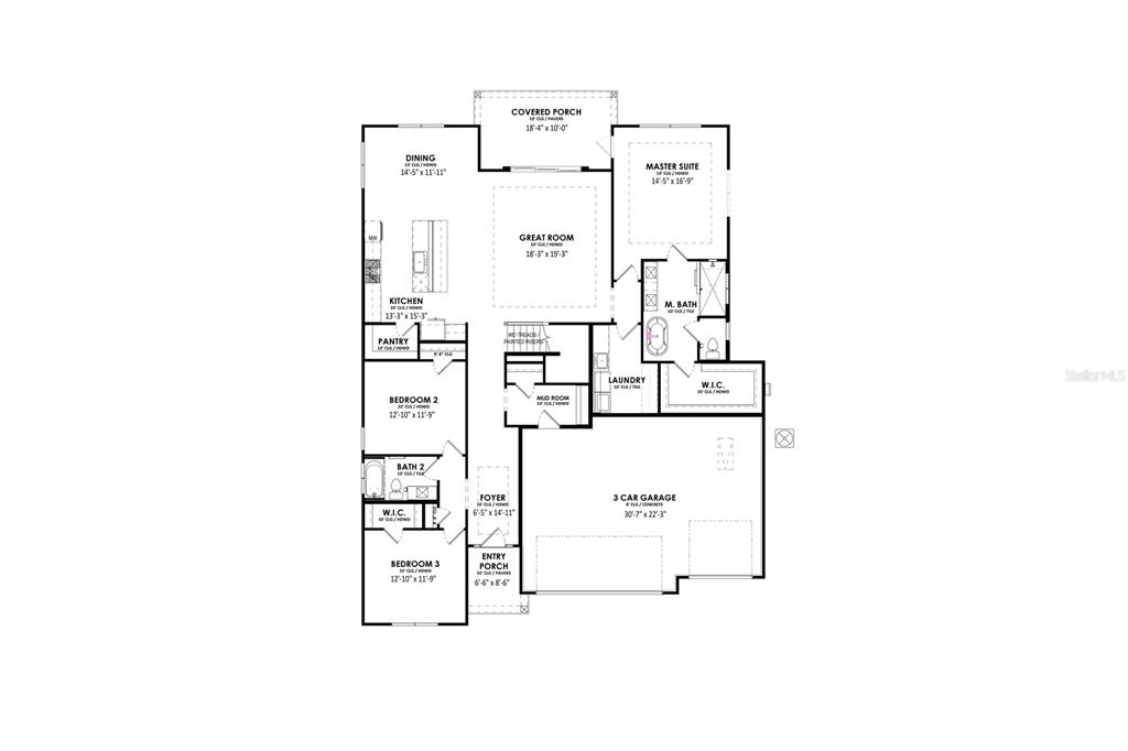 14772 Southwest 11th Road Newberry, FL 32669 - Photo 2 of 6 a picture of a floor plan