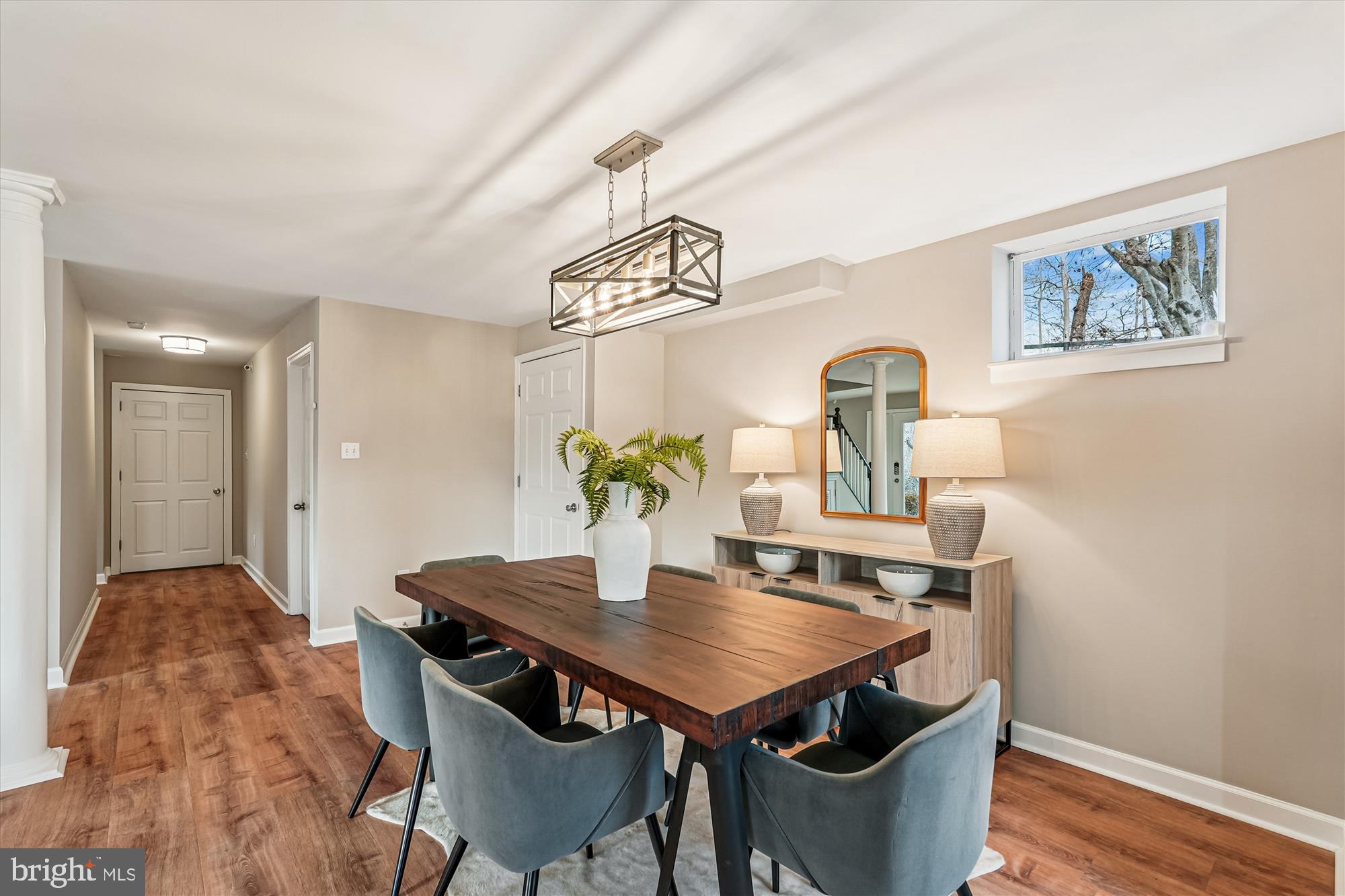 20919 Watermill Road Purcellville, VA 20132 - Photo 12 of 88 Dining Room with New Lighting-Hallway to Half Bath