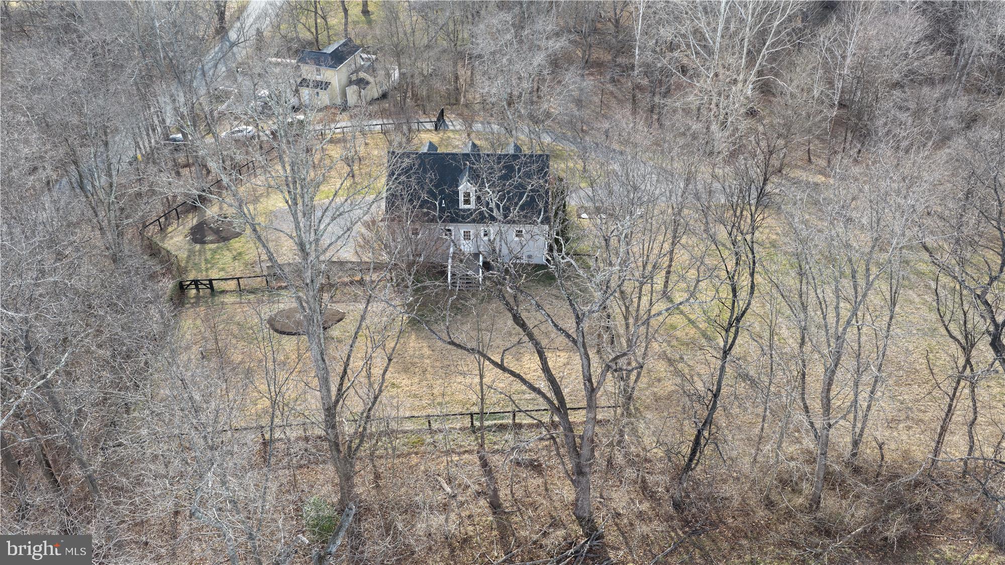 20919 Watermill Road Purcellville, VA 20132 - Photo 59 of 88 Aerial View and Partially Fenced Rear Yard
