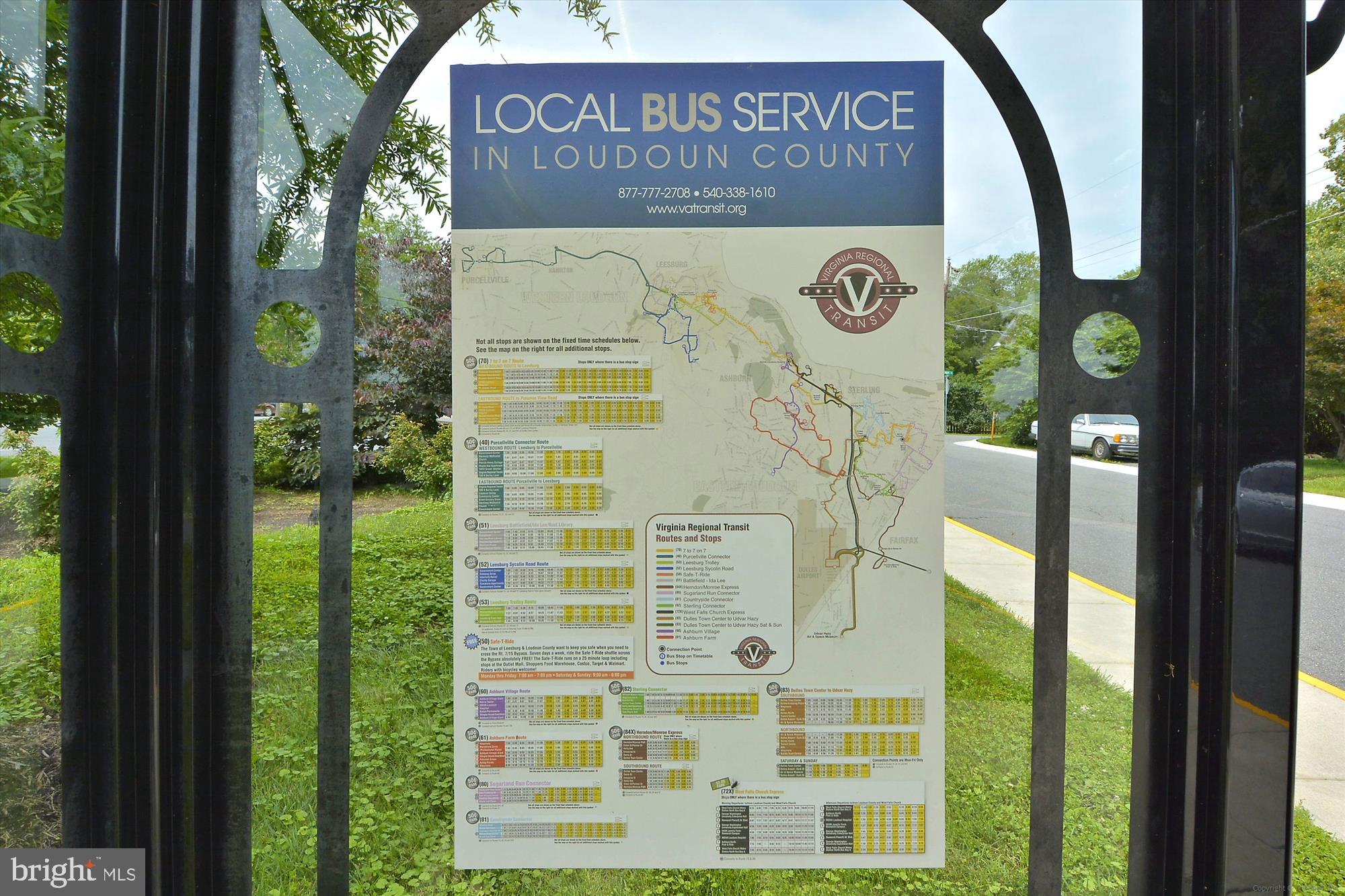 20919 Watermill Road Purcellville, VA 20132 - Photo 80 of 88 Local Bus Service Map
