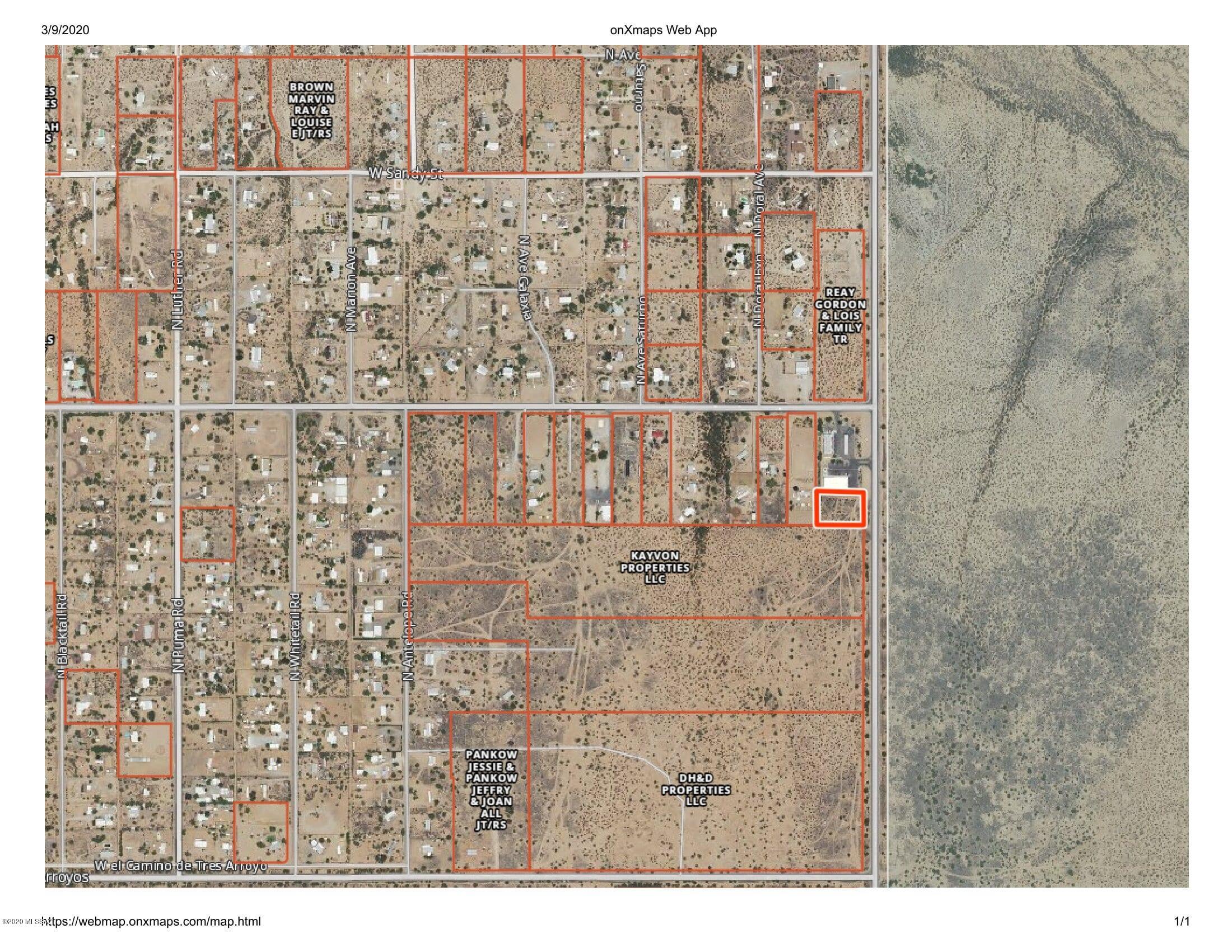 1-acre North Trico Road Marana, AZ 85653 - Photo 9 of 16 Reay Trico 1.4 acre OnXmap 3