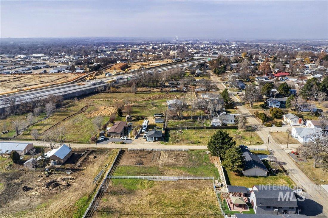 Tbd Syringa Lane Caldwell, ID 83605 - Photo 10 of 12 Aerial view of property's location with nearby suburban area