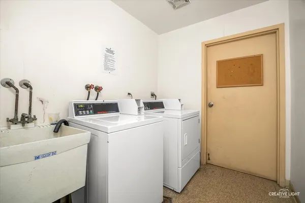 a room with storage and utility