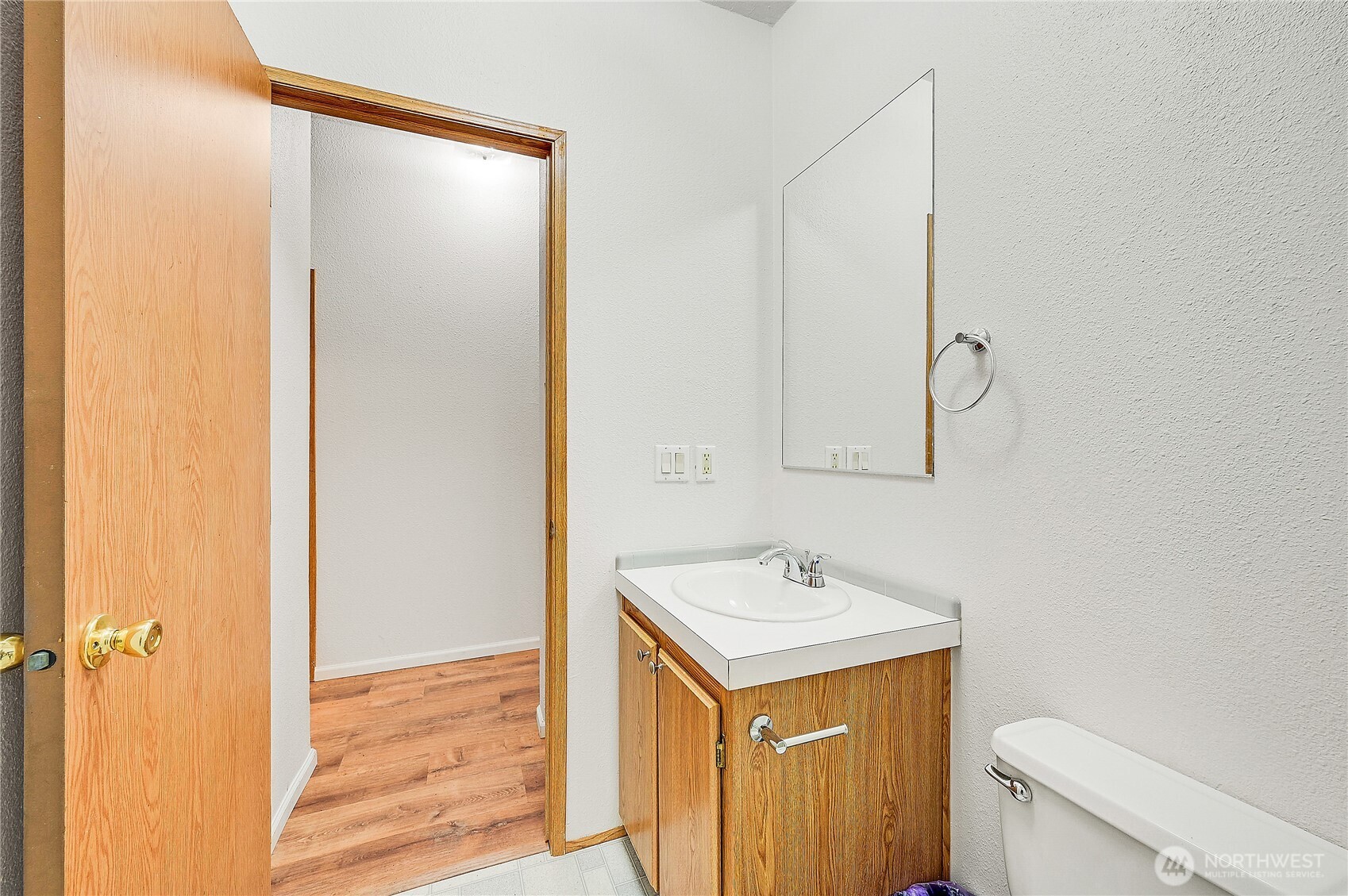 61 Flamingo Road Port Townsend, WA 98368 - Photo 18 of 22 a bathroom with a sink and a mirror