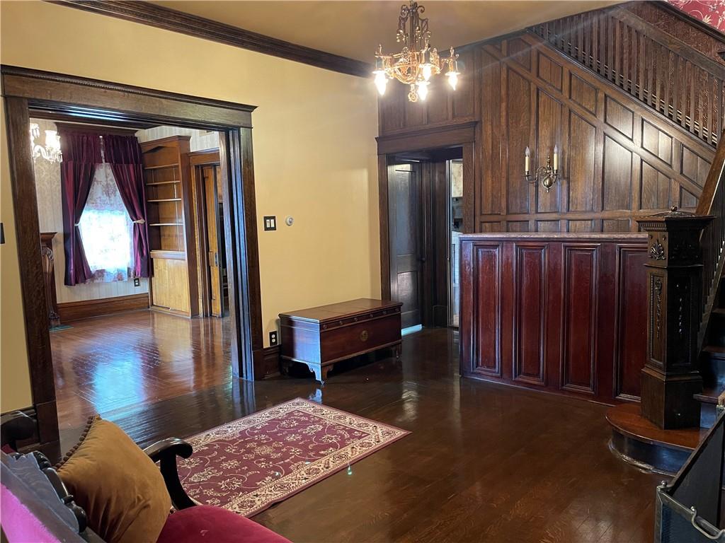 244 West Pearl Street Butler, PA 16001 - Photo 6 of 25 a living room with furniture and a chandelier