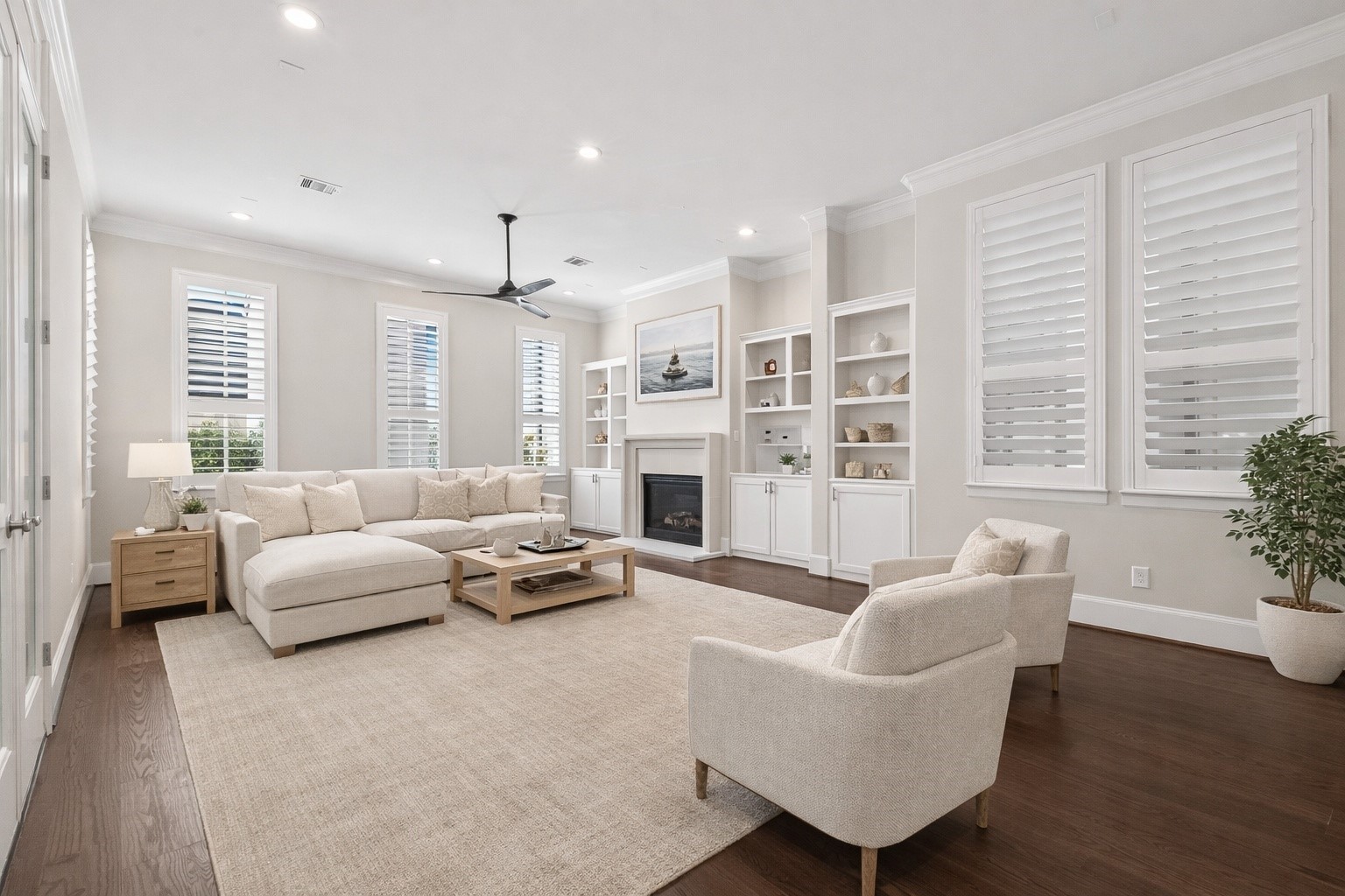 122 Gateway Park Place Spring, TX 77380 - Photo 13 of 44 a living room with furniture large window and fireplace