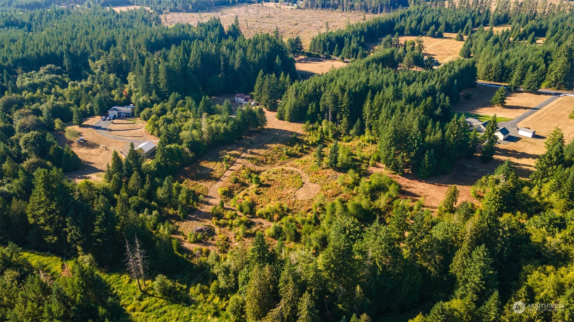 465-29 Sargent Road Winlock, WA 98596 - Photo 20 of 25 an aerial view of a house with a yard