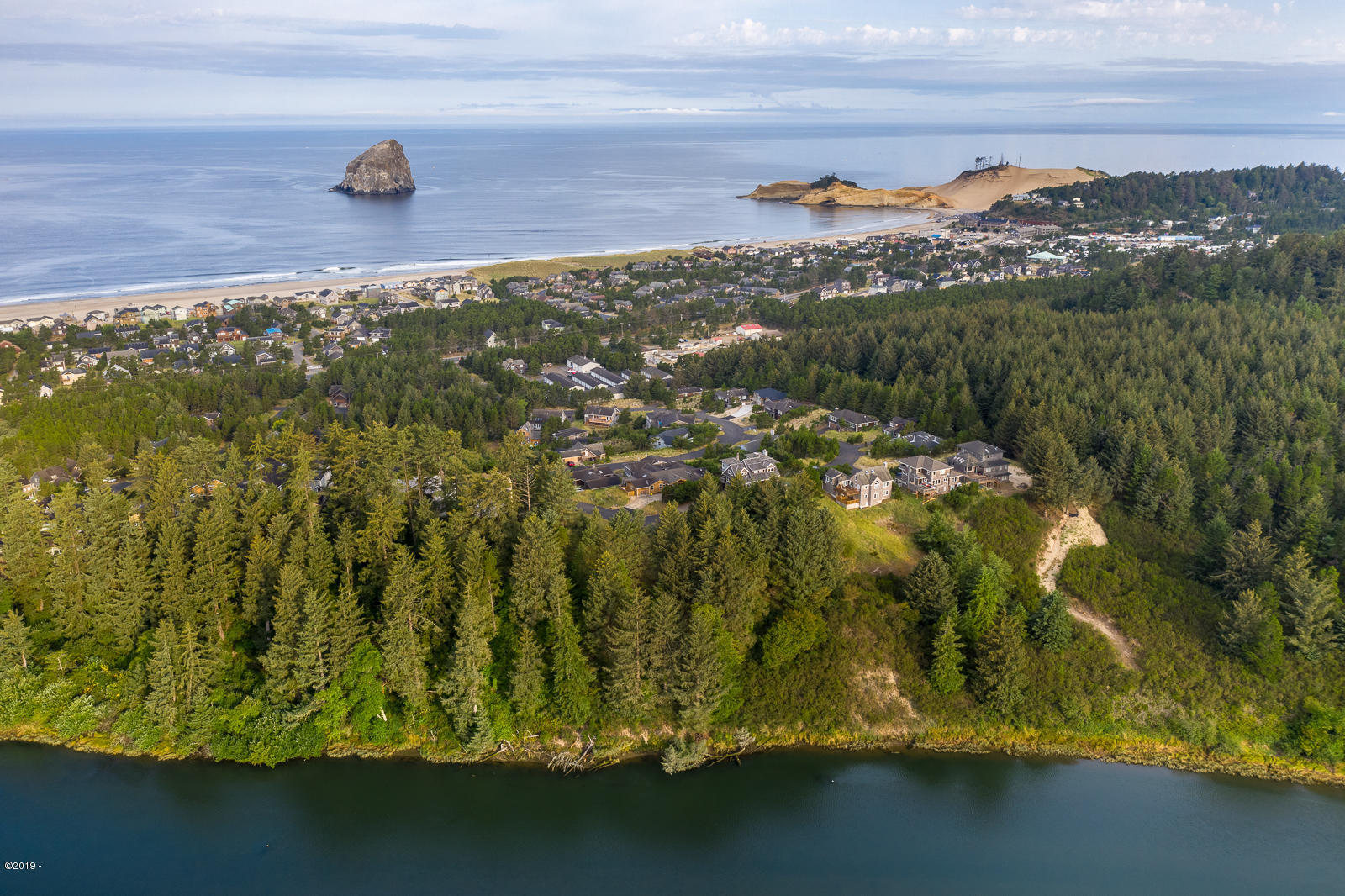 90 Rip Tide Drive Pacific City, OR 97135 - Photo 8 of 8 Haystack Drone shot