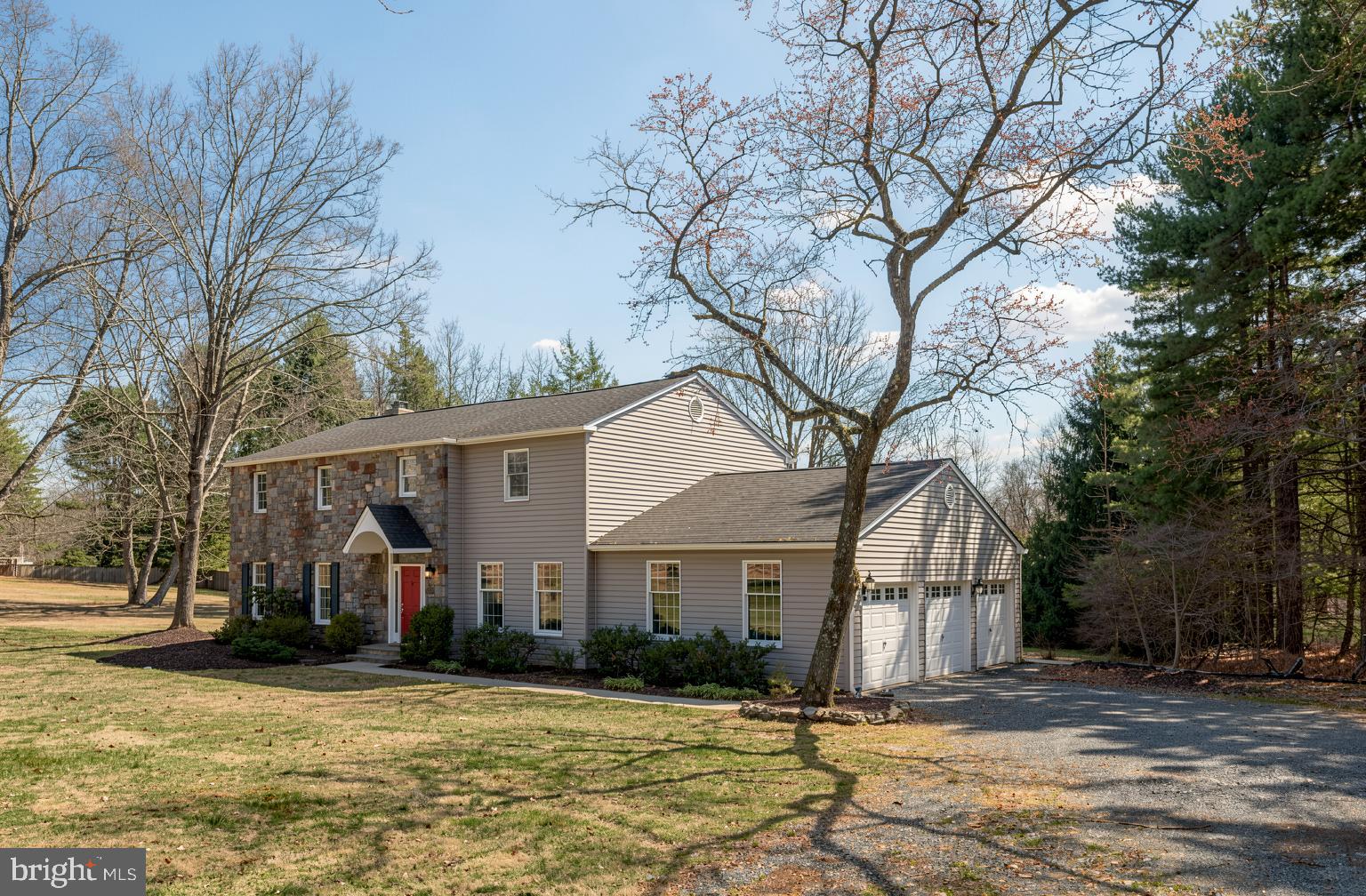 6724 Upper York Road New Hope, PA 18938 - Photo 2 of 40 a front view of house with yard and trees