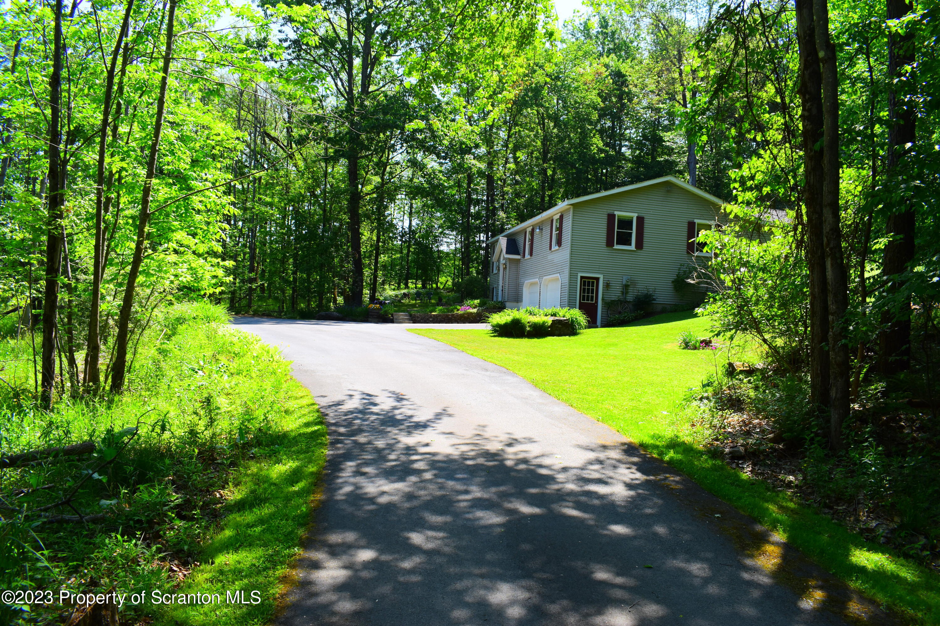 510 Hawranick Road Brackney, PA 18812 - Photo 2 of 76 a view of backyard with a garden and trees