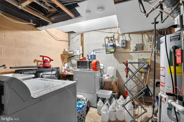 a room with storage and utility