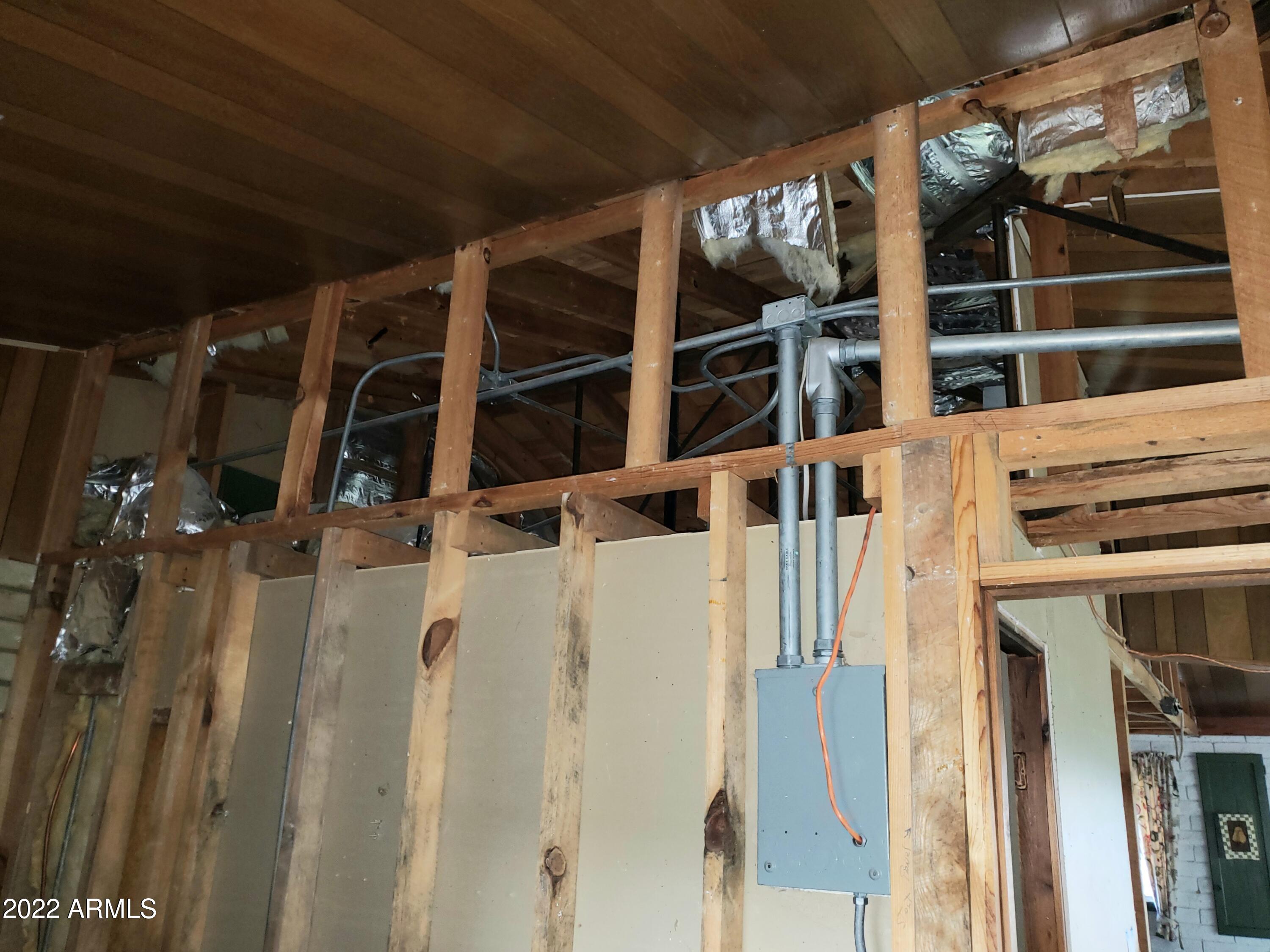 306 Rolling Hills Road Young, AZ 85554 - Photo 11 of 42 Wood framing & Elec subpanel