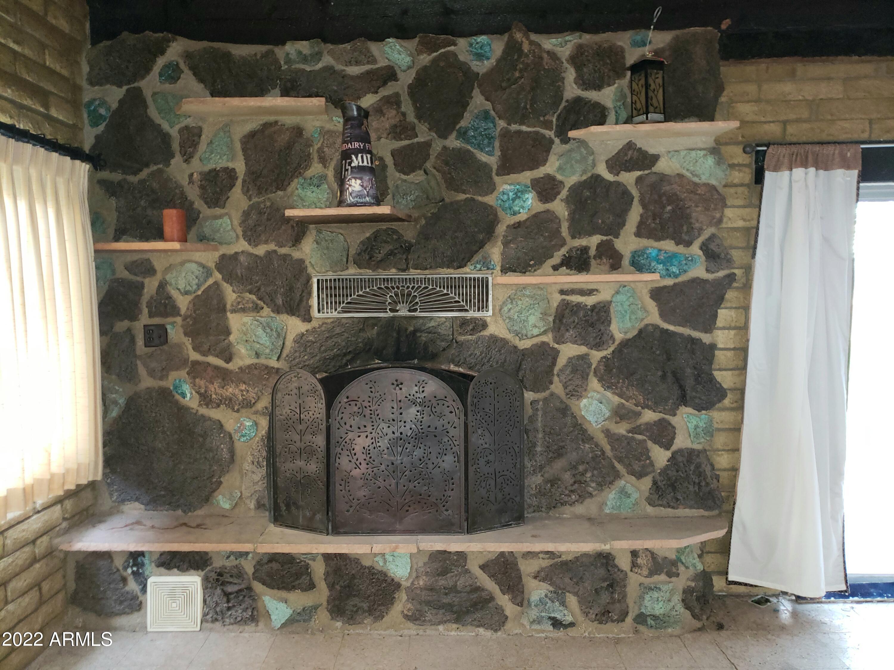 306 Rolling Hills Road Young, AZ 85554 - Photo 16 of 42 Fireplace built from real stone