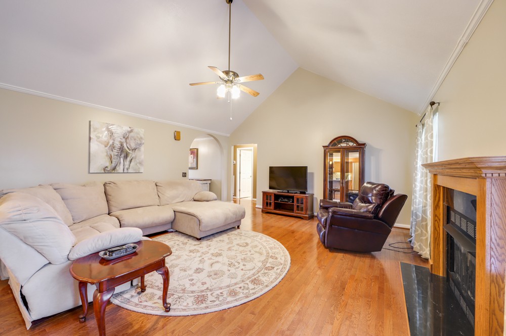 1303 Abiff Road Bon Aqua, TN 37025 - Photo 12 of 50 a living room with furniture fireplace and a flat screen tv