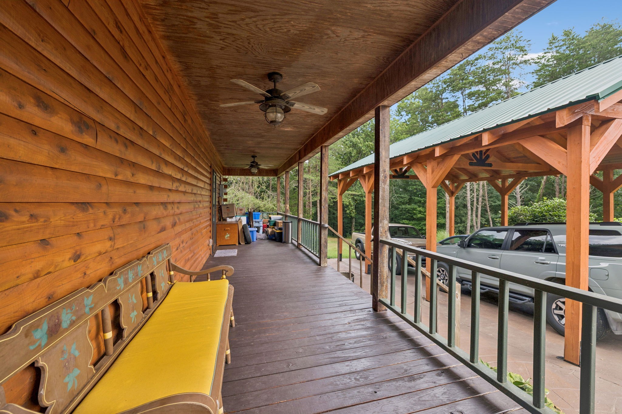 602 Gaither Hinson Road Waynesboro, TN 38485 - Photo 10 of 69 a view of a balcony with wooden floor