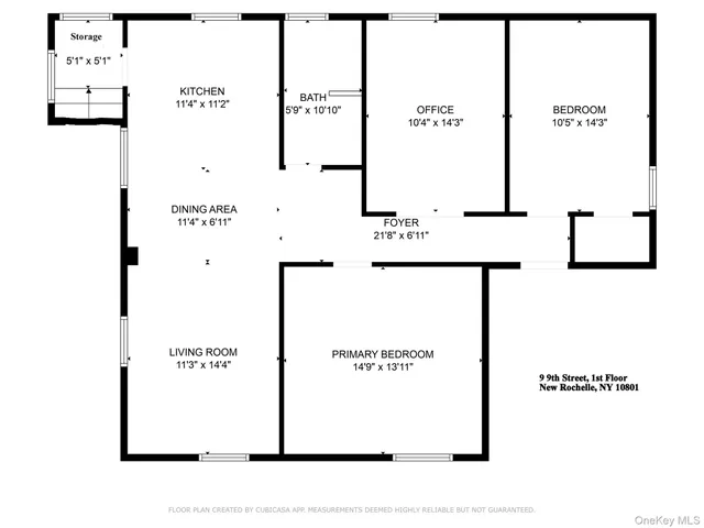 $3,650 | 9 9th Street, Unit 1, New Rochelle, NY 10801