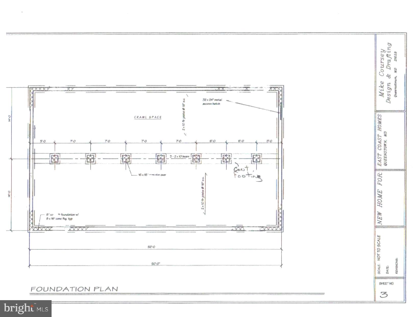 726 Double Creek Point Road Chestertown, MD 21620 - Photo 6 of 8 Foundation Plan
