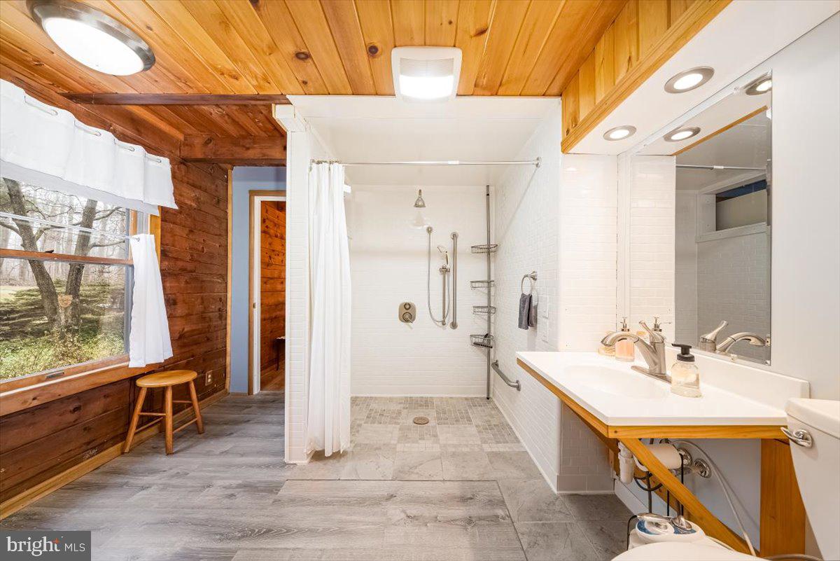 2324 Carrollton Road Westminster, MD 21157 - Photo 26 of 66 a bathroom with a sink a mirror and a shower