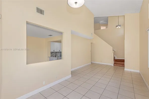 a view of an empty room