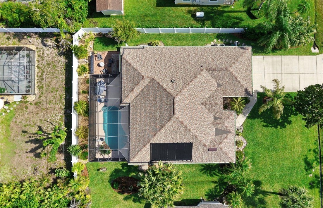 1771 Mistletoe Street Sebastian, FL 32958 - Photo 35 of 36 an aerial view of a house with a yard