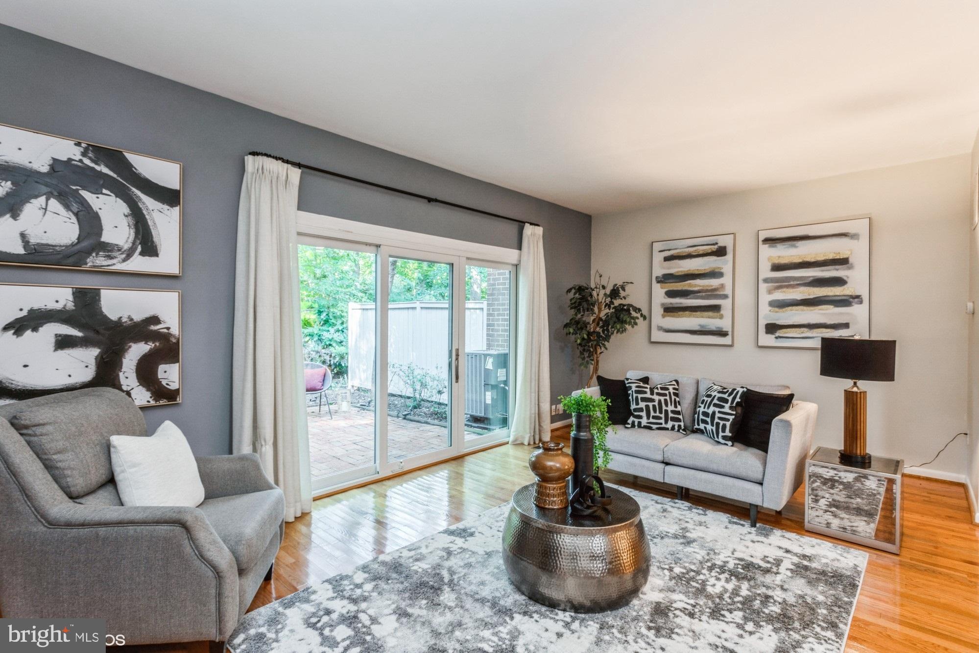 12015 Insha Court Reston, VA 20191 - Photo 12 of 39 SPACIOUS LIVING ROOM with Hardwood Flooring