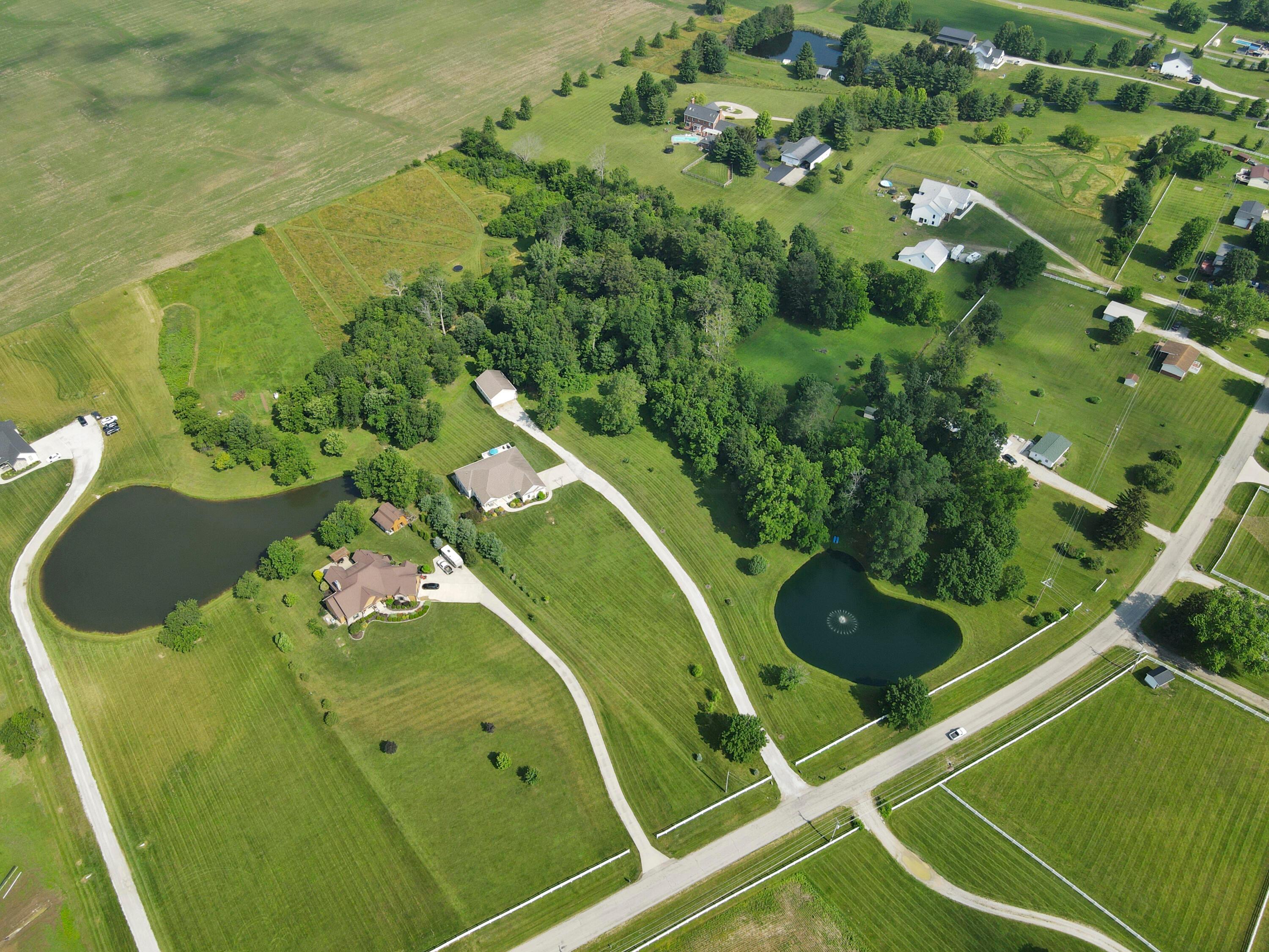 4225 Election House Road Northwest Lancaster, OH 43130 - Photo 83 of 96 Drone view from front of property