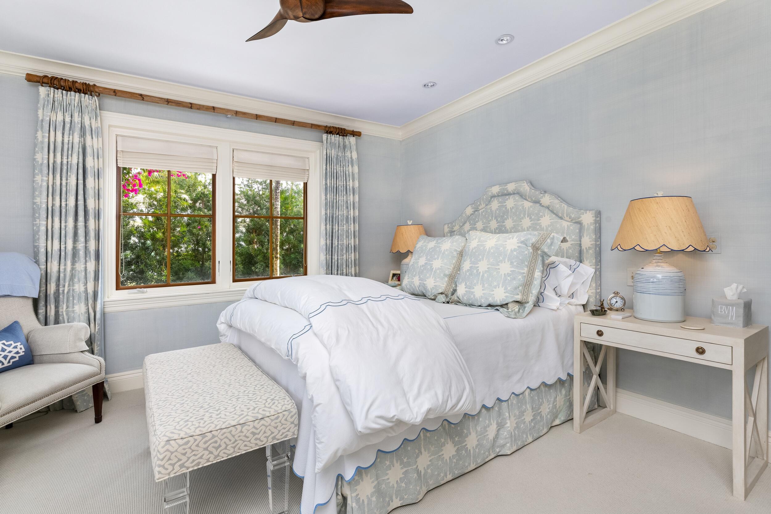 258 List Road Palm Beach, FL 33480 - Photo 34 of 49 a bedroom with a bed and a window