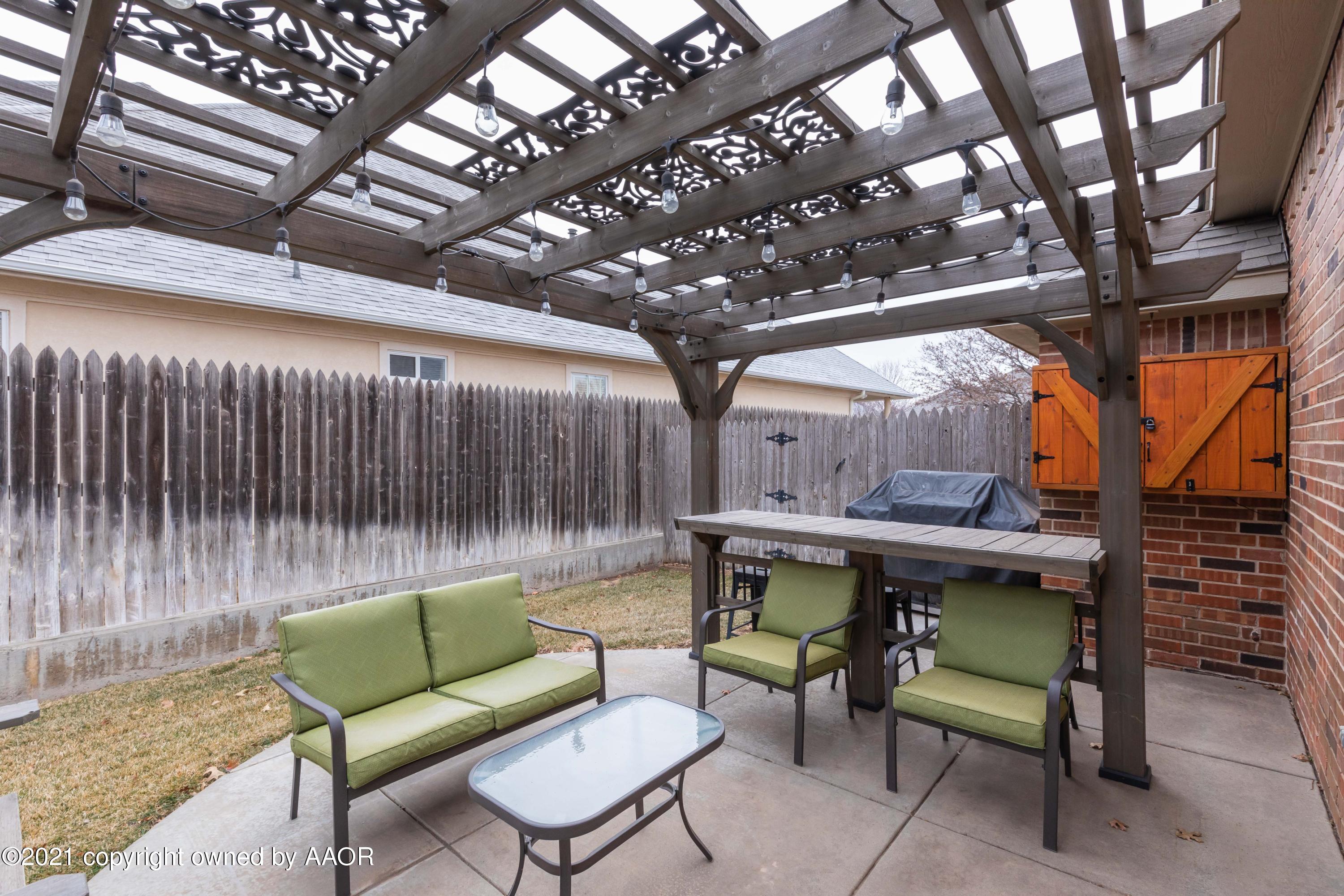 7507 Bayswater Road Amarillo, TX 79119 - Photo 47 of 55 SIDE PATIO VIEW 1