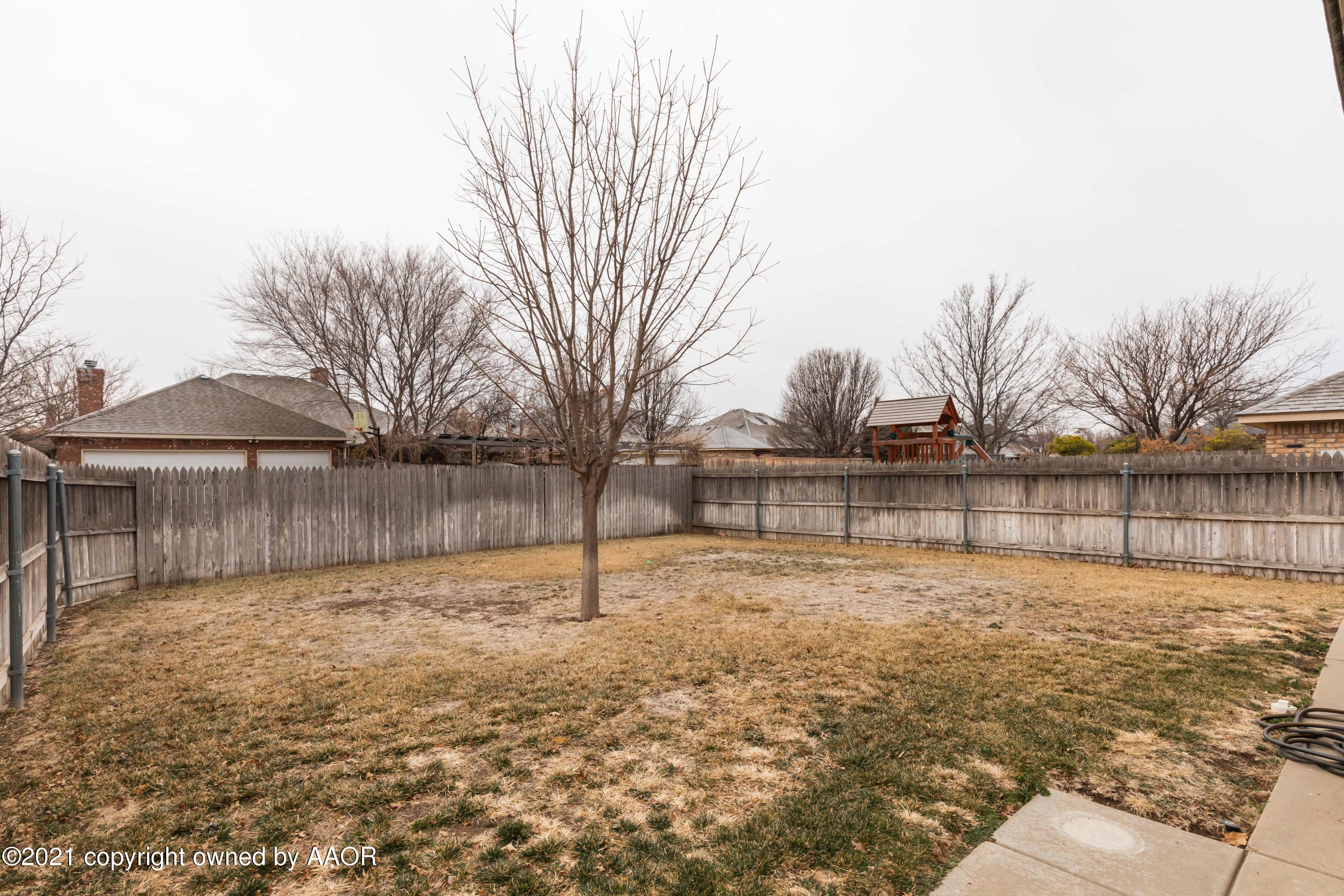 7507 Bayswater Road Amarillo, TX 79119 - Photo 52 of 55 BACKYARD VIEW 1