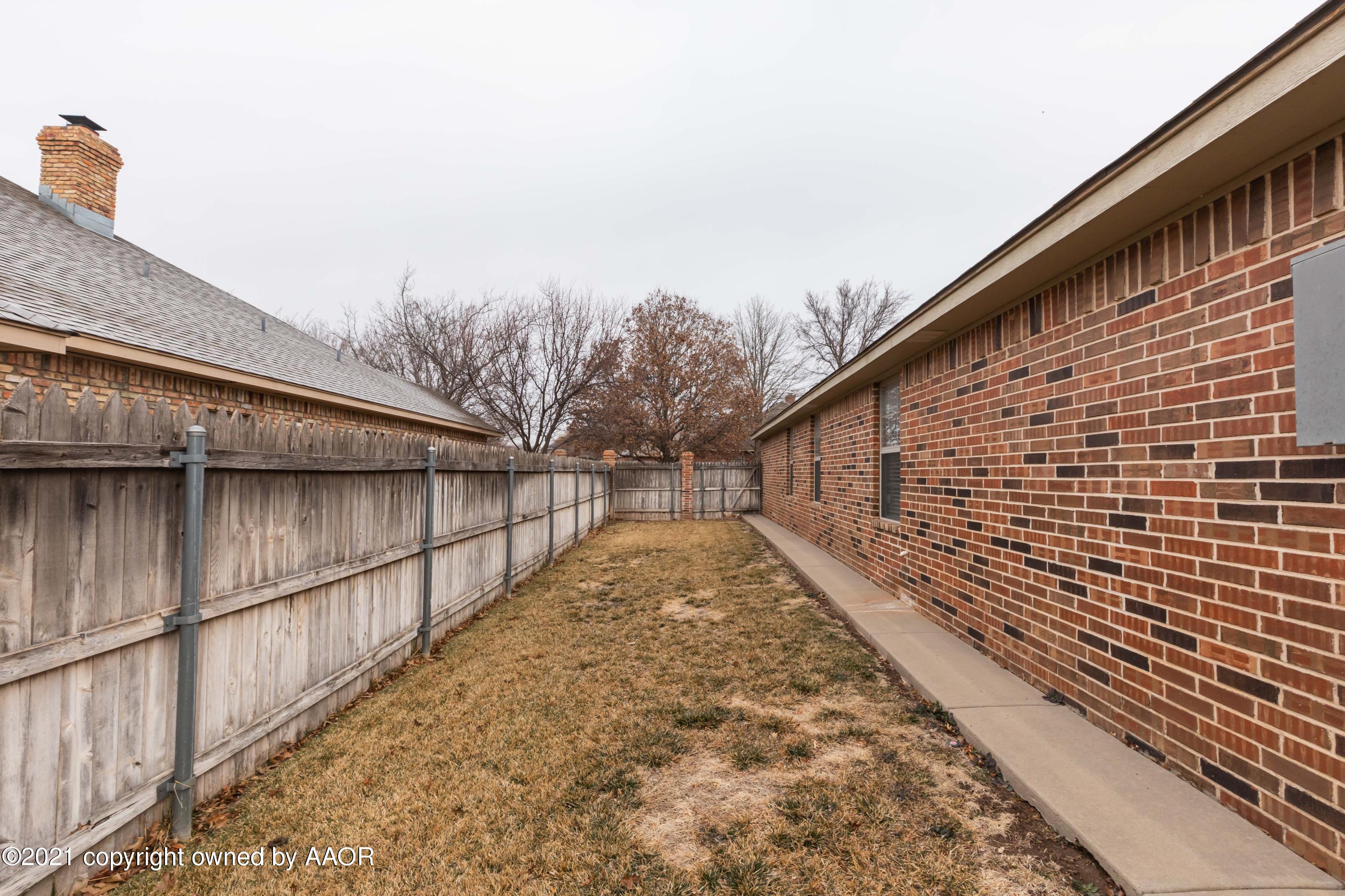 7507 Bayswater Road Amarillo, TX 79119 - Photo 53 of 55 BACKYARD VIEW 2