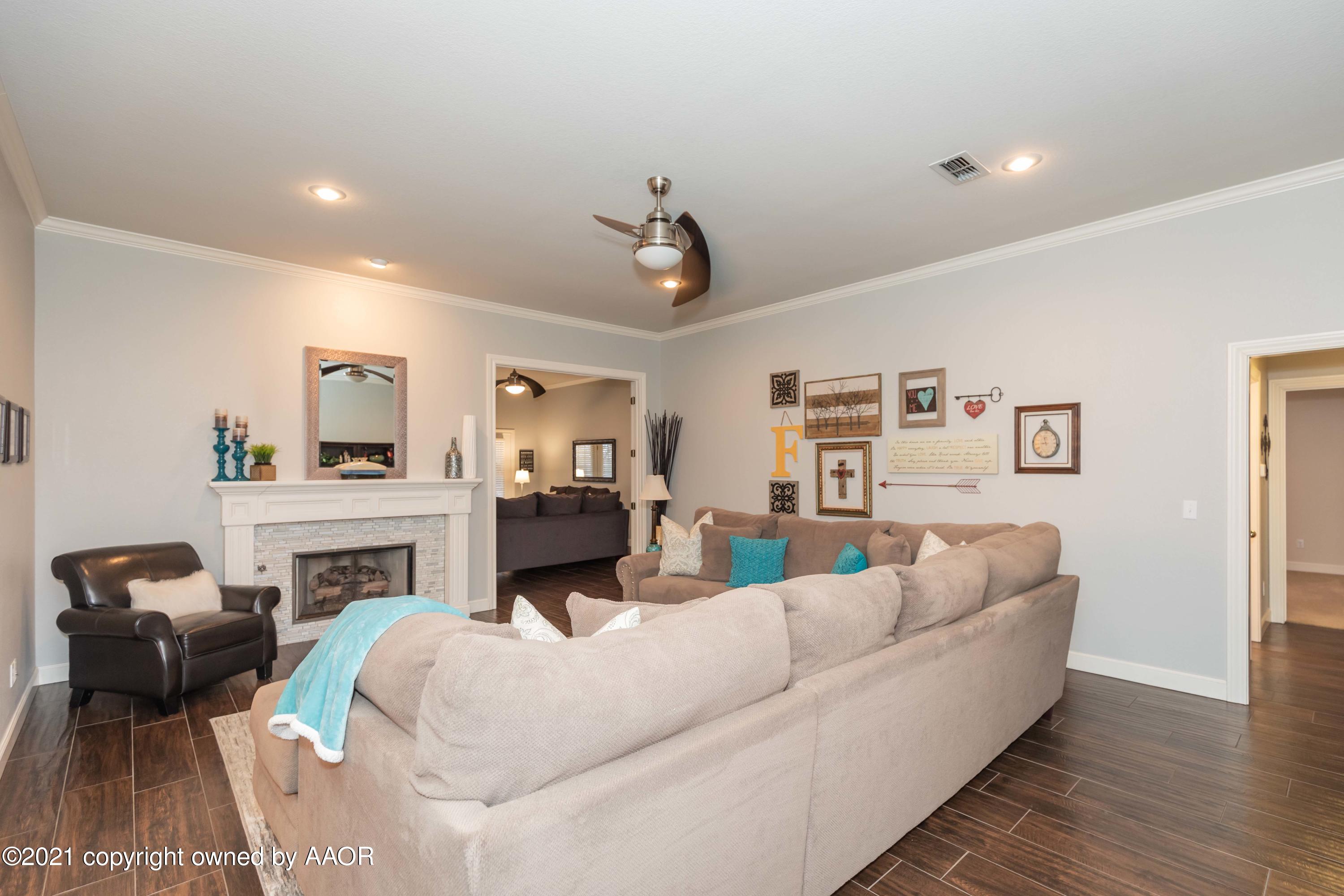 7507 Bayswater Road Amarillo, TX 79119 - Photo 8 of 55 LIVING ROOM VIEW 3