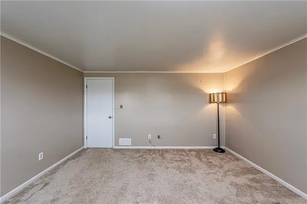 a view of an empty room