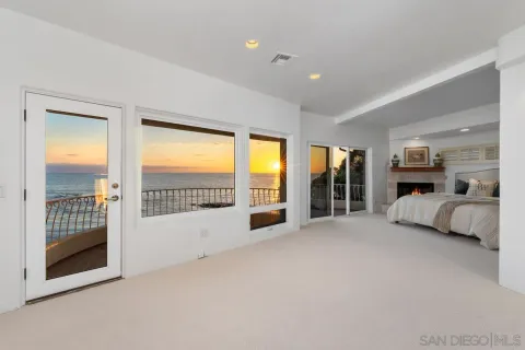 a view of balcony with city view