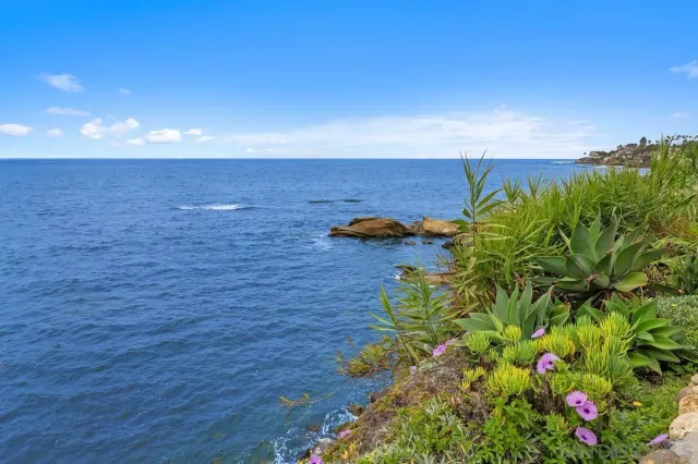 a view of ocean with beach