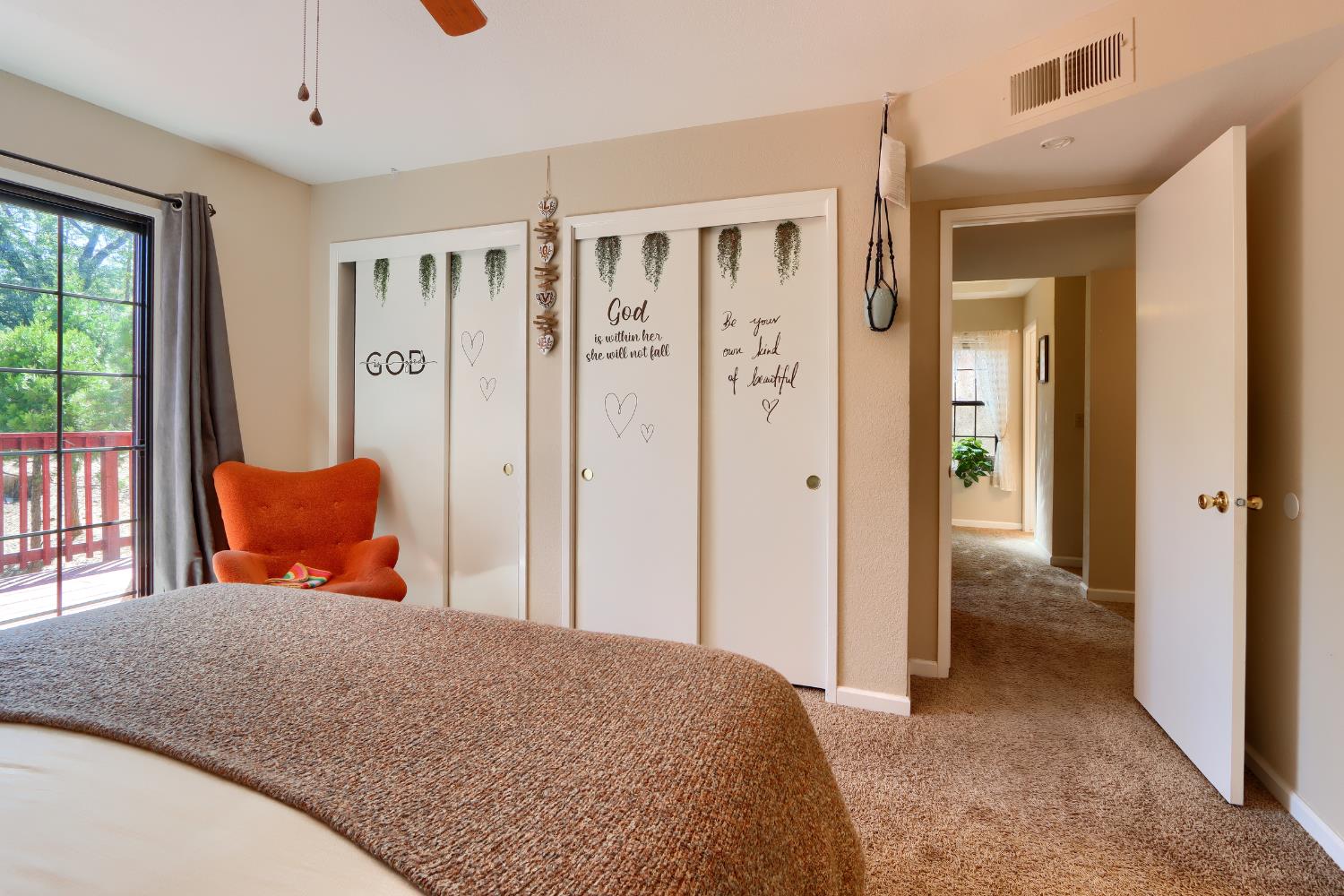 50840 Smoke Tree Trail Bass Lake, CA 93604 - Photo 32 of 43 a bedroom with a bed and wooden floor