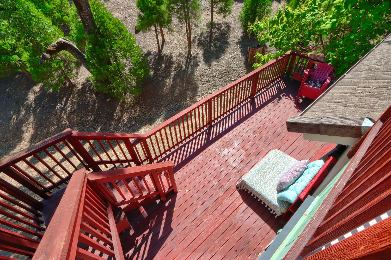 50840 Smoke Tree Trail Bass Lake, CA 93604 - Photo 36 of 43 a balcony with wooden floor