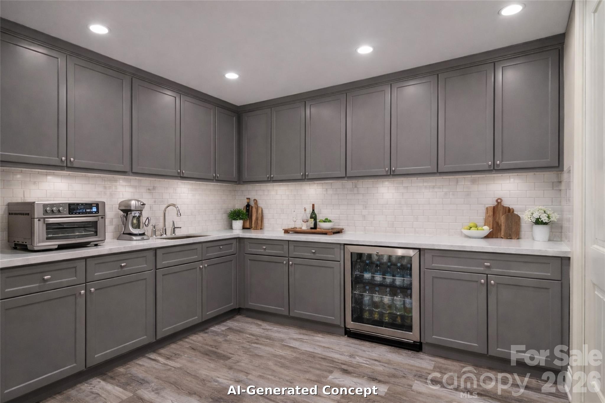 220 Fincher Road Pauline, SC 29374 - Photo 23 of 48 a kitchen with stainless steel appliances granite countertop a sink and cabinets with wooden floors