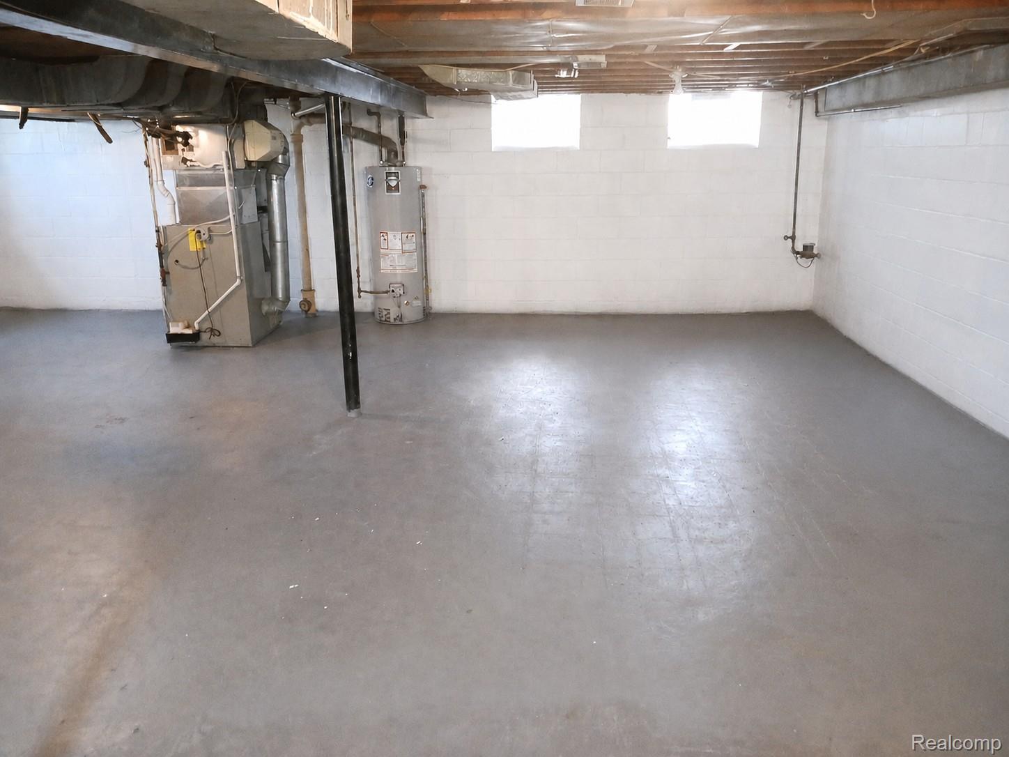 6639 Miller Road Dearborn, MI 48126 - Photo 17 of 21 Full basement with glass block windows
