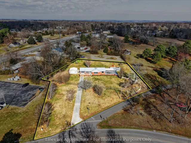a view of a lake with a house