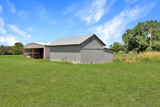 a view of a park with a big yard