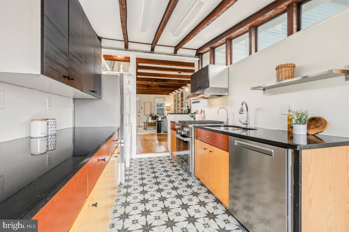 505 9th Street Southeast Washington, DC 20003 - Photo 18 of 30 a kitchen with stainless steel appliances granite countertop a sink and cabinets