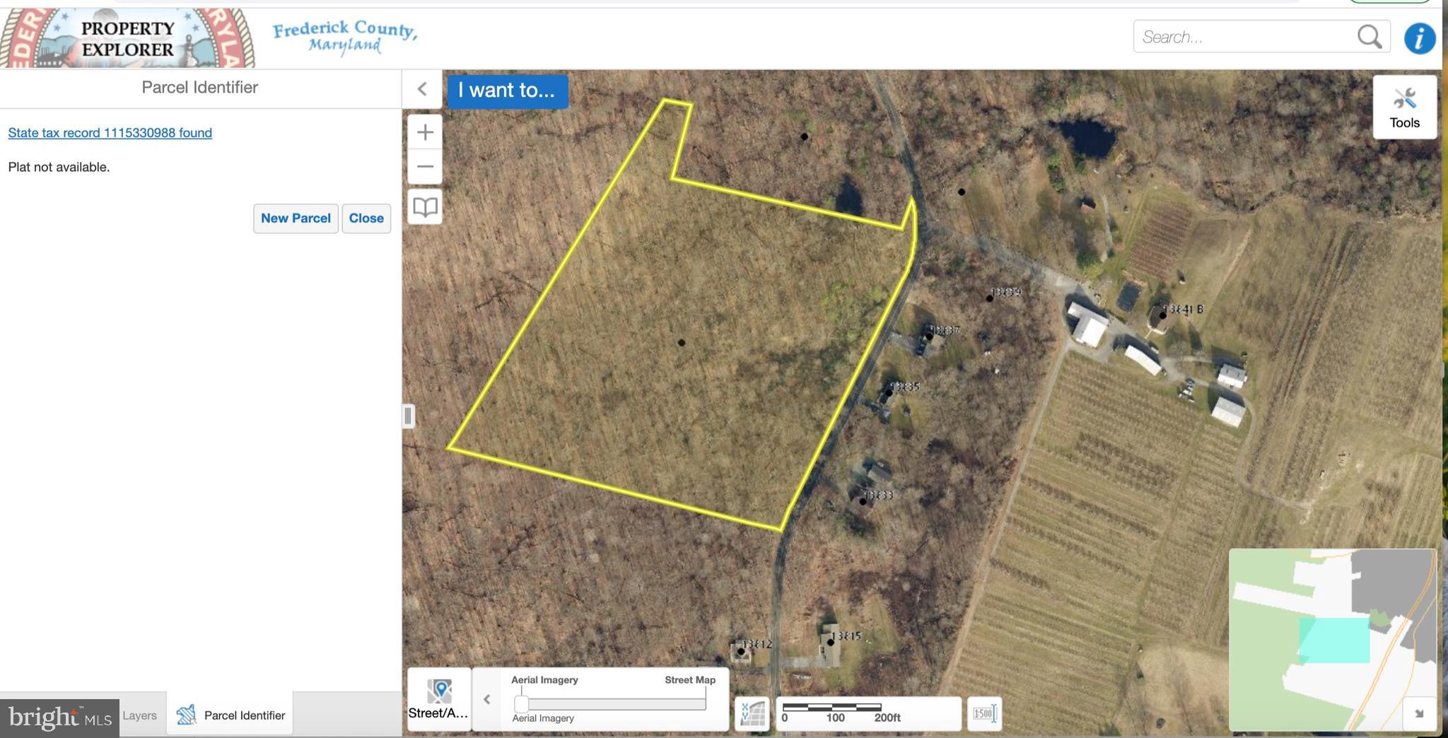 Screenshot from county wesbsite showing property