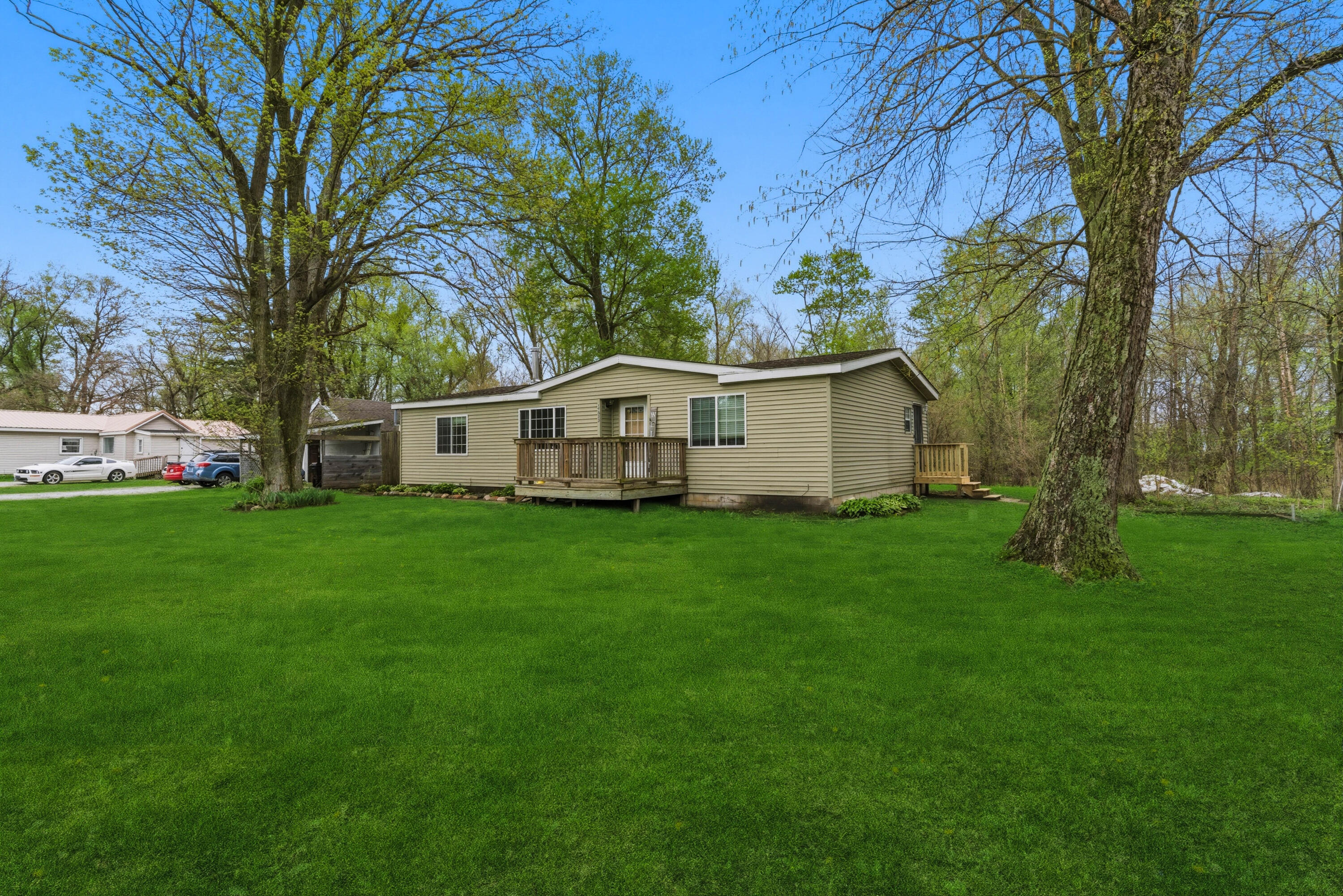 17333 North 700th Street West Hebron, IN 46341 - Photo 29 of 35 a view of a house with backyard and garden